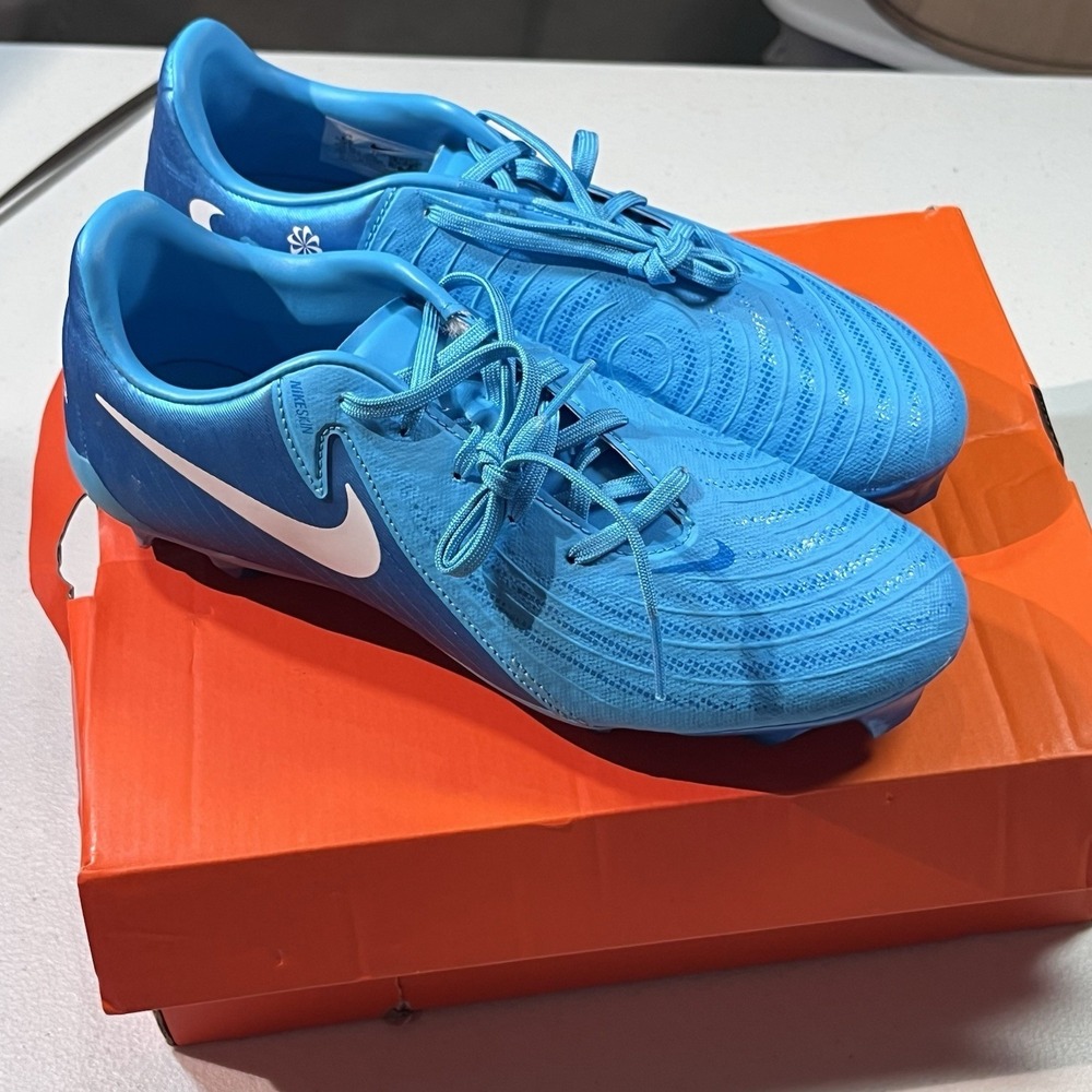 Nike Phantom GX II Academy FG/MG Blue Fury FD6723-400 Men's Size‎ 6.5 Cleats